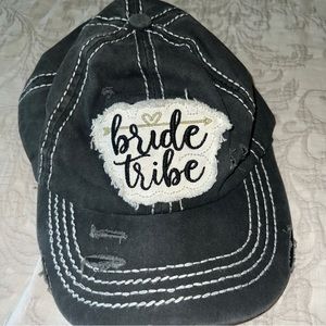 Bride Tribe Black Adjustable Hat Cap Bachelorette Party Women's by CC